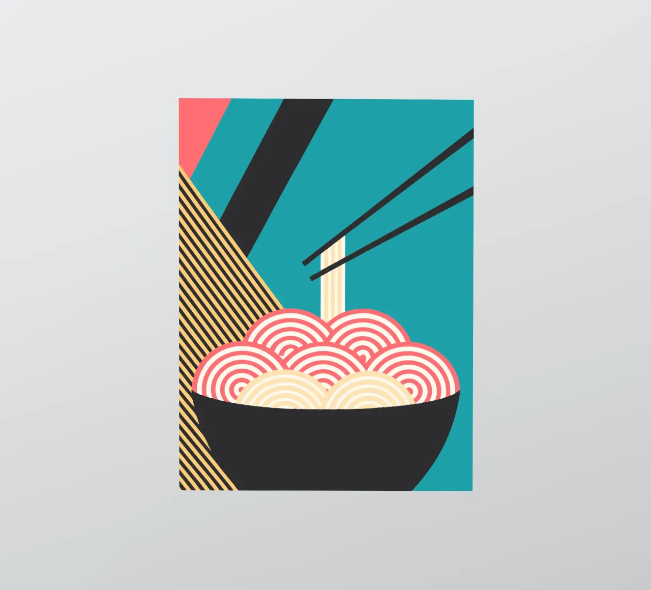 noodle vector imagination sticker by kamilaze