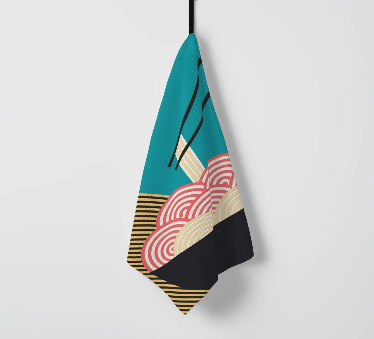 noodle vector imagination tea towel by kamilaze