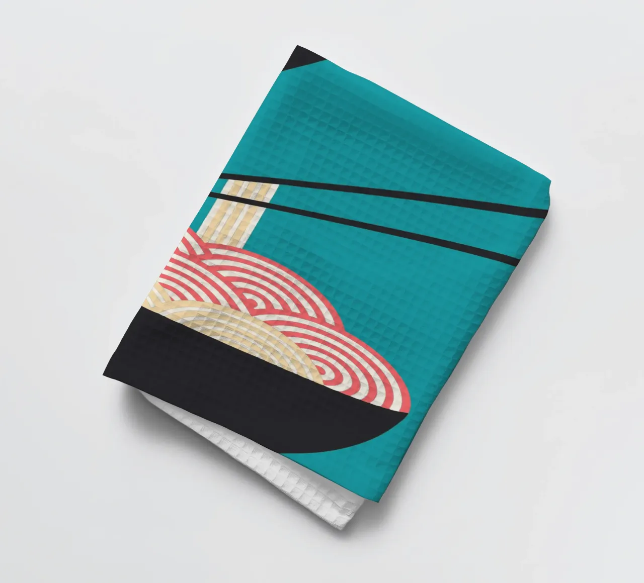 noodle vector imagination tea towel by kamilaze