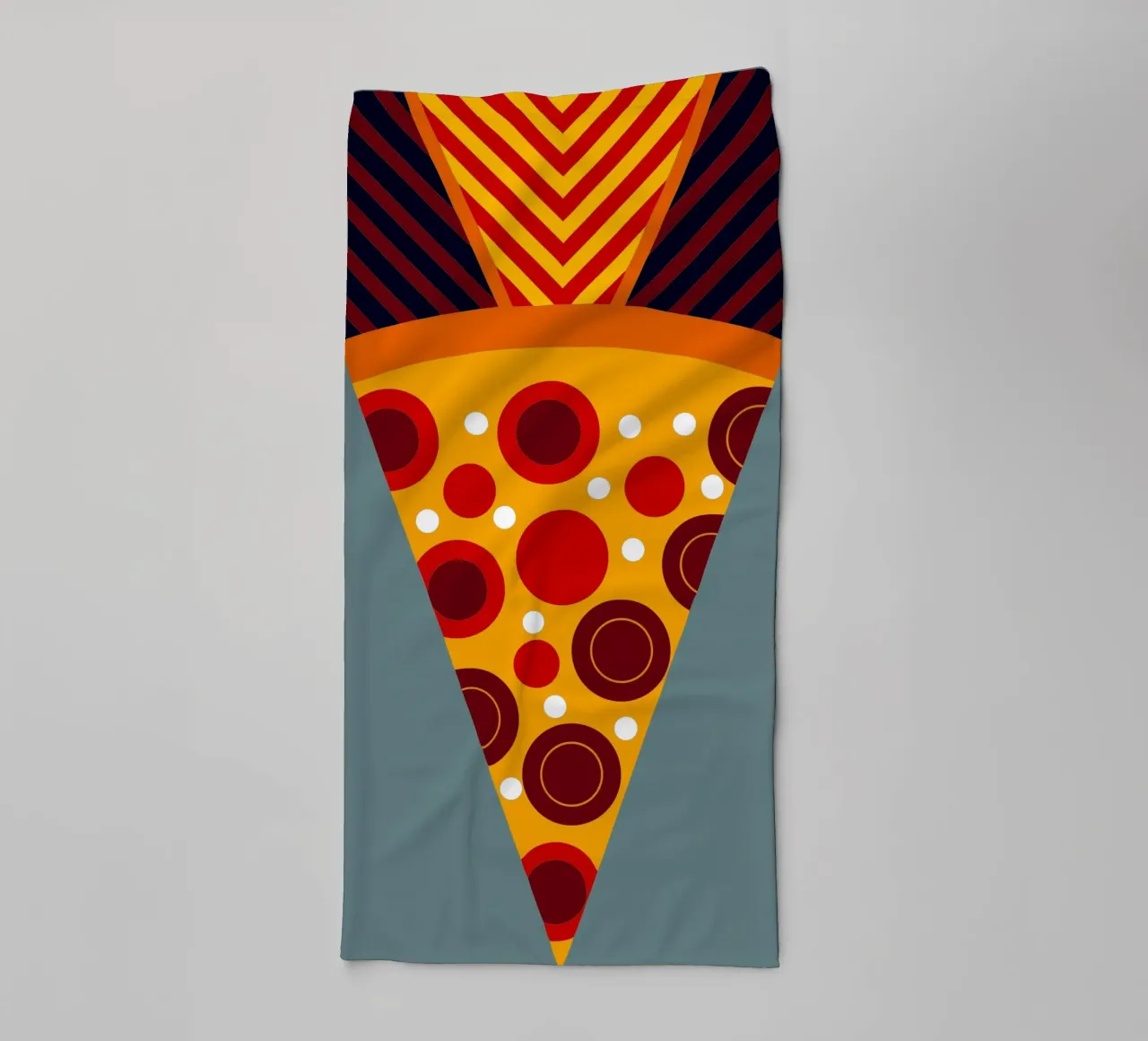pizza ilustration towel by kamilaze