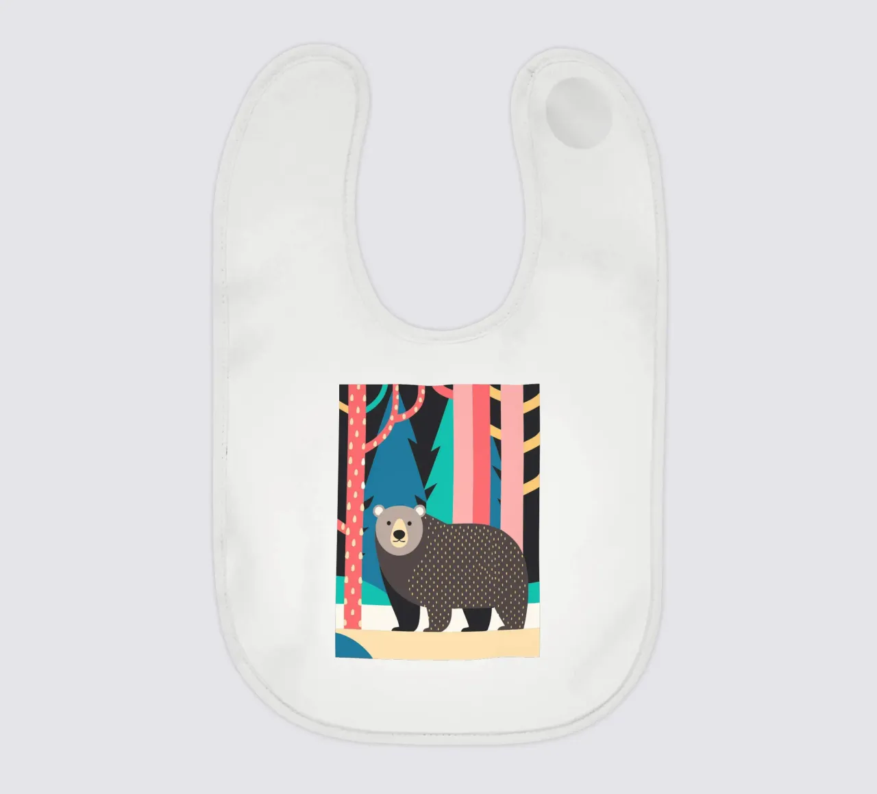 bear vector imagination baby bib by kamilaze