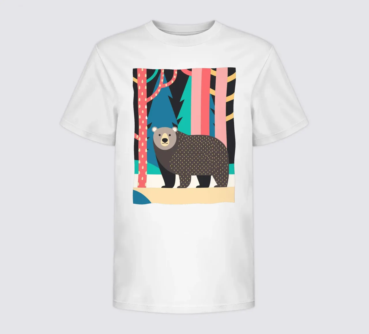 orso fantasia vettoriale t-shirt bambini da kamilaze