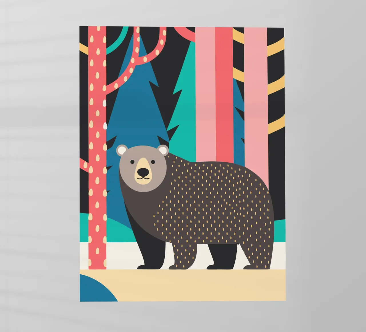 orso fantasia vettoriale pellicola backlit da kamilaze