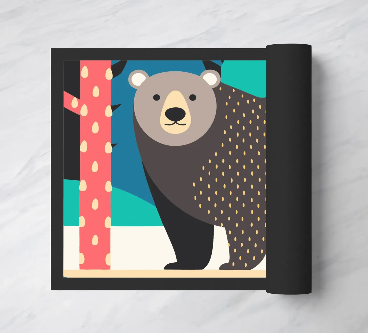 bear vector imagination Fußmatte von kamilaze