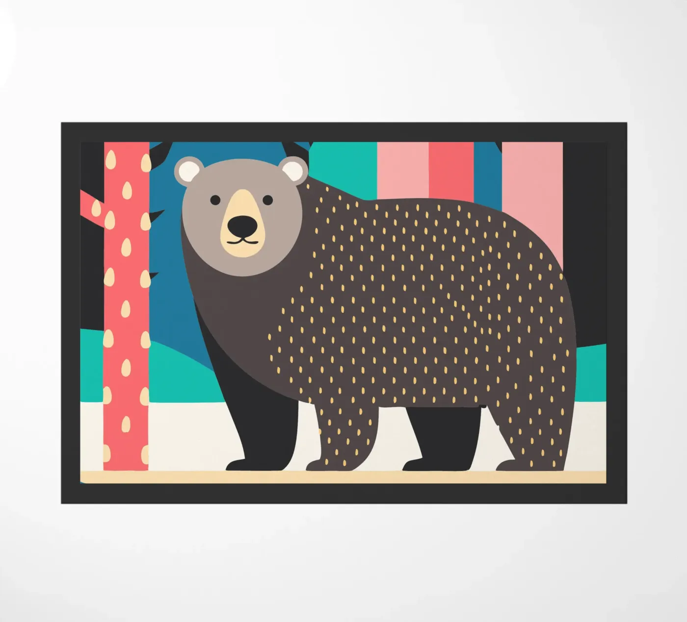 bear vector imagination Fußmatte von kamilaze