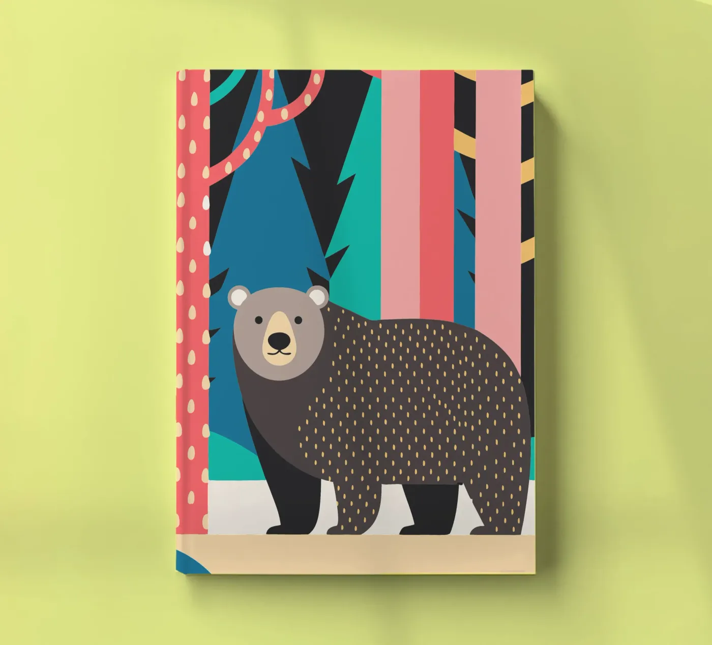 bear vector imagination notebook by kamilaze