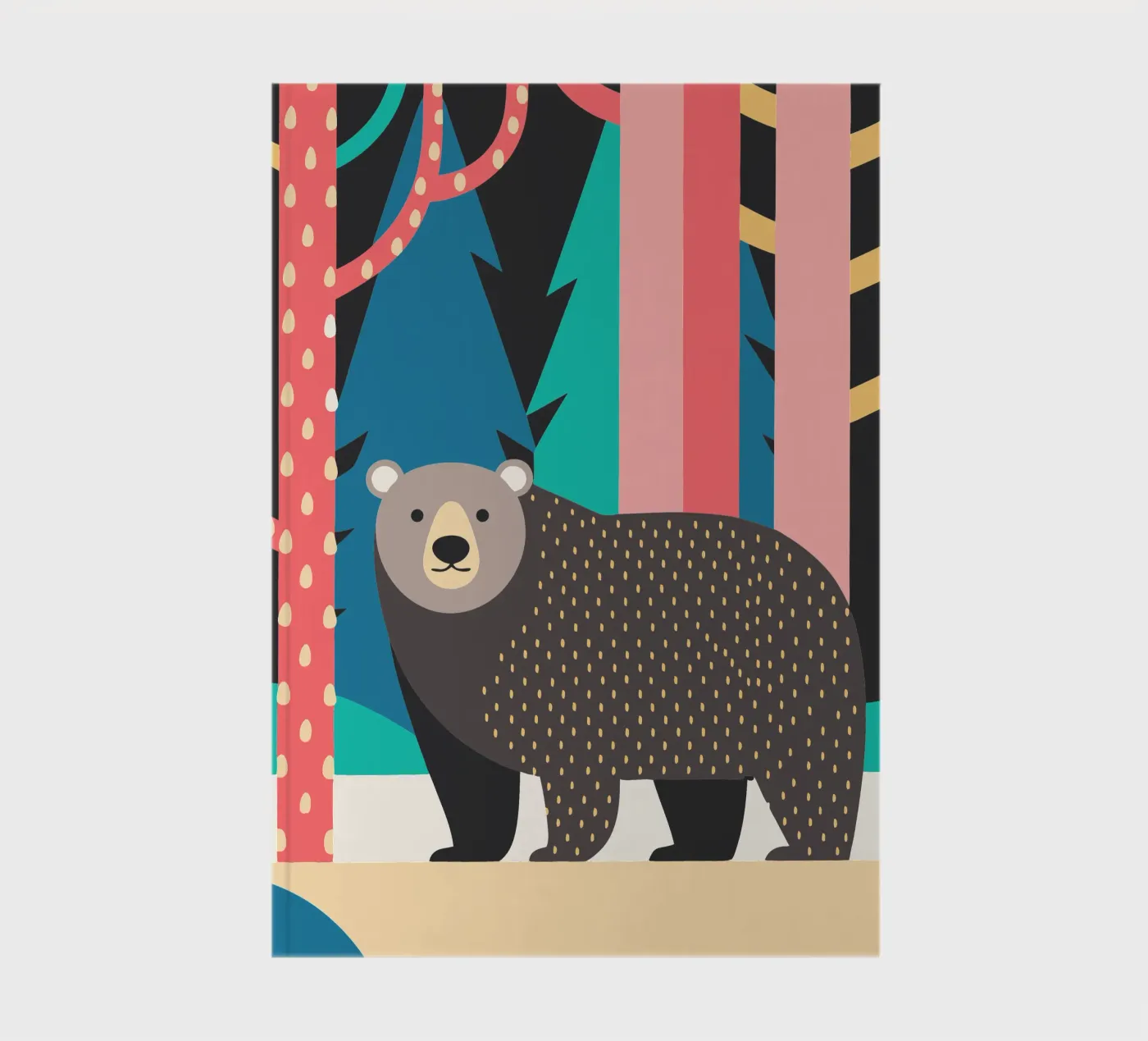 bear vector imagination notebook by kamilaze
