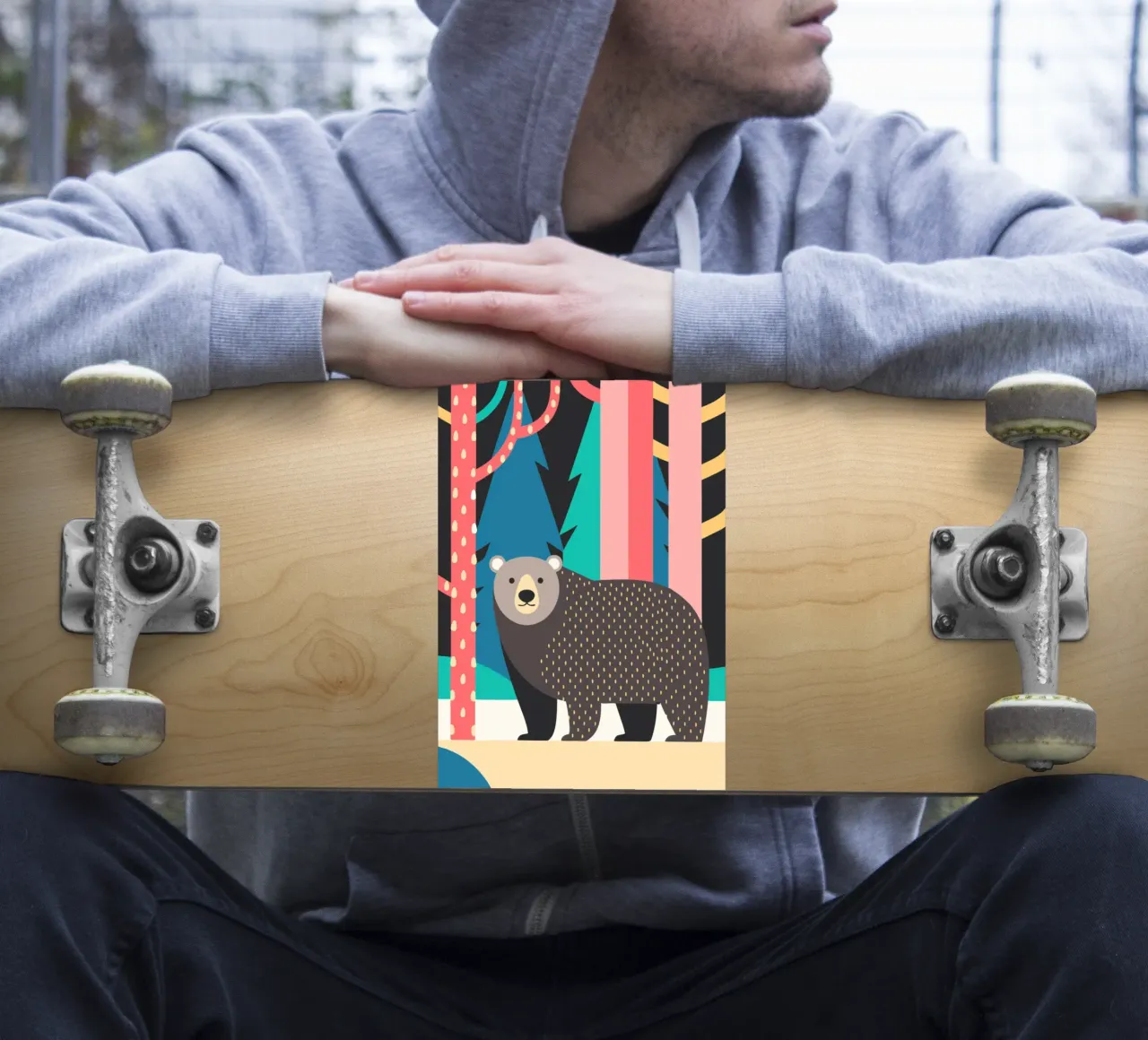 bear vector imagination sticker by kamilaze