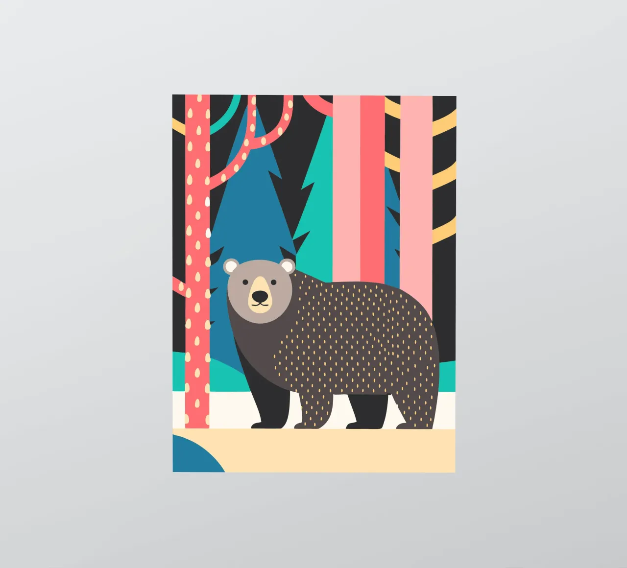 bear vector imagination sticker by kamilaze