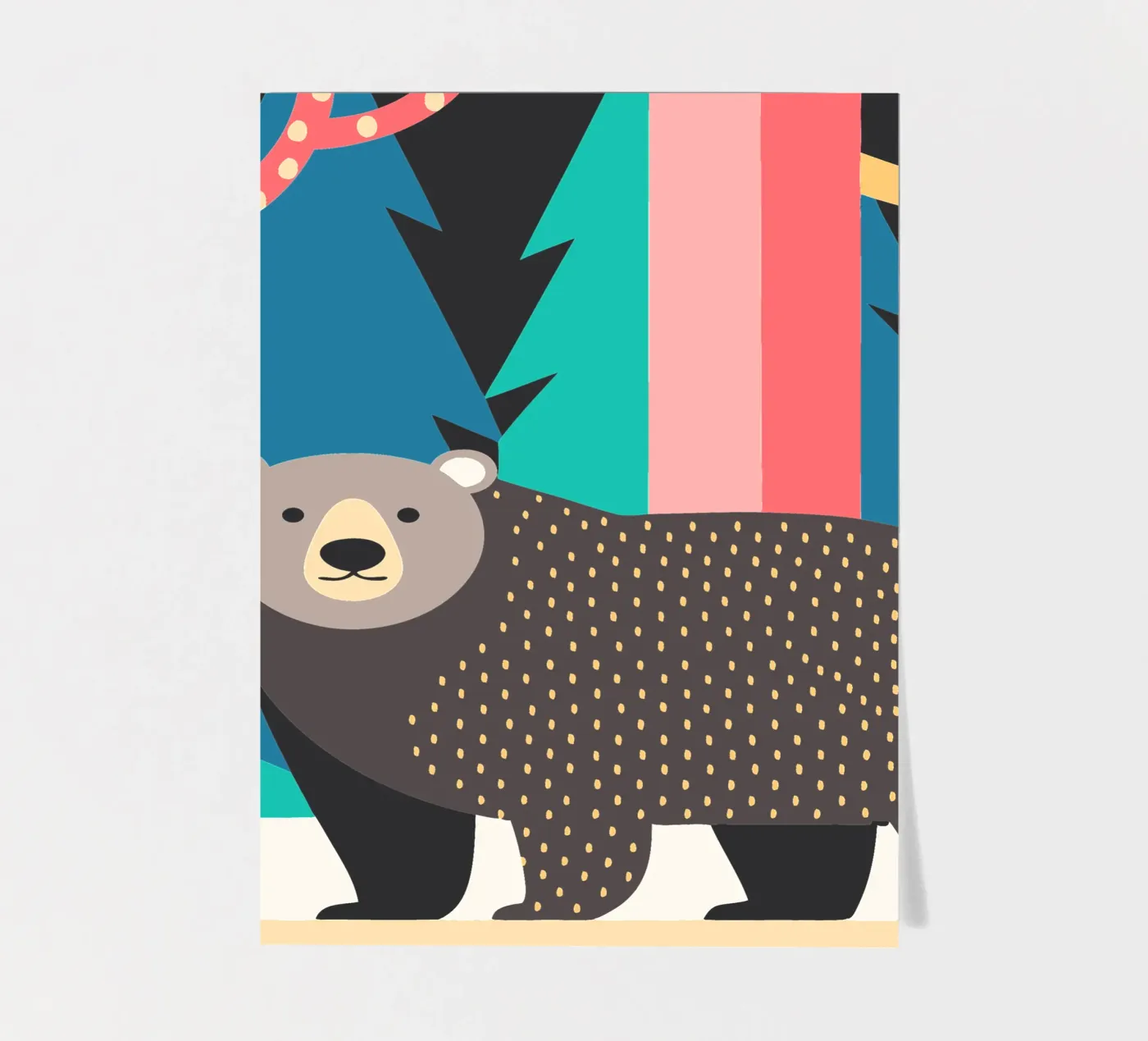 bear vector imagination sticker sheet by kamilaze