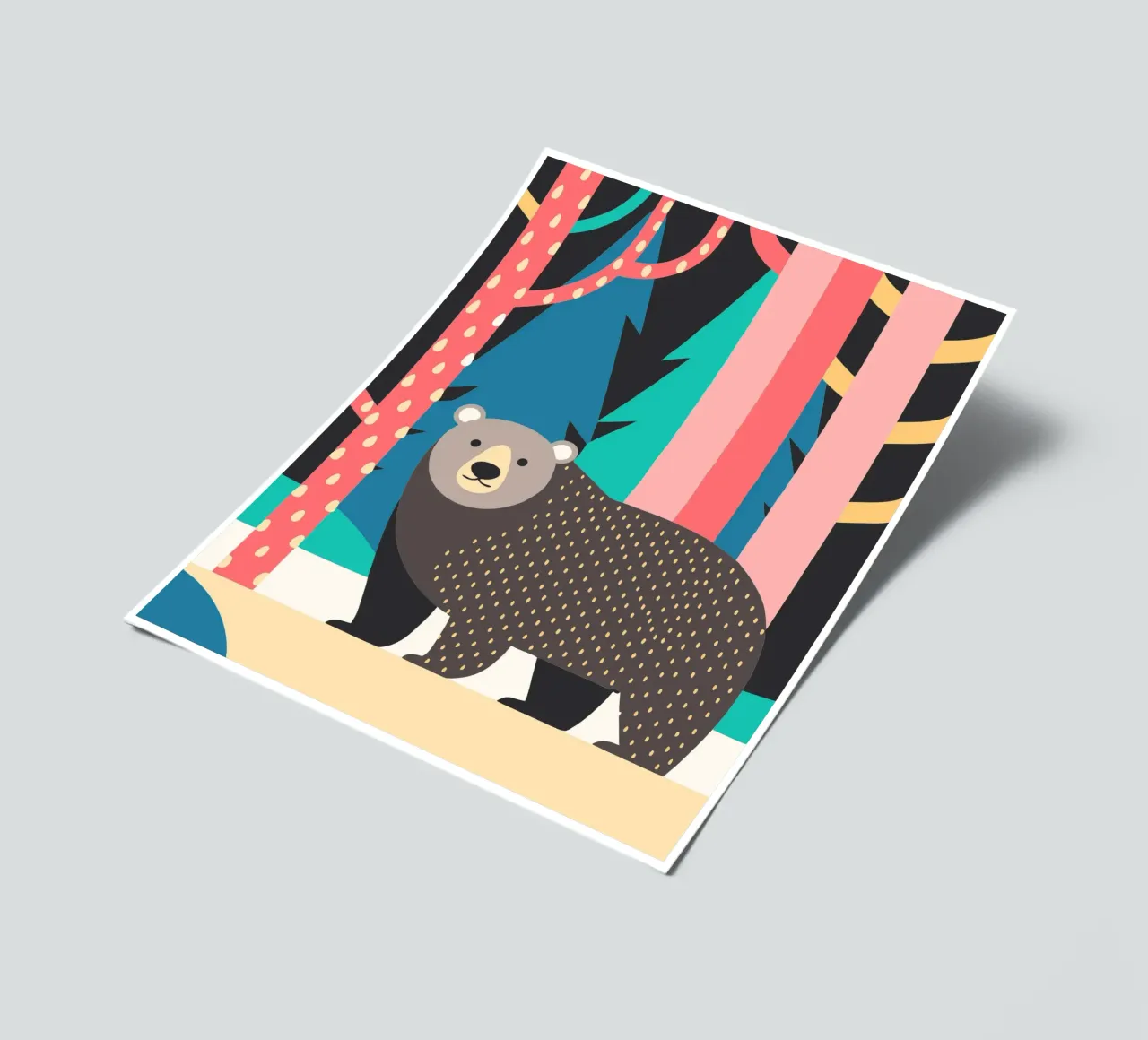 bear vector imagination sticker sheet by kamilaze