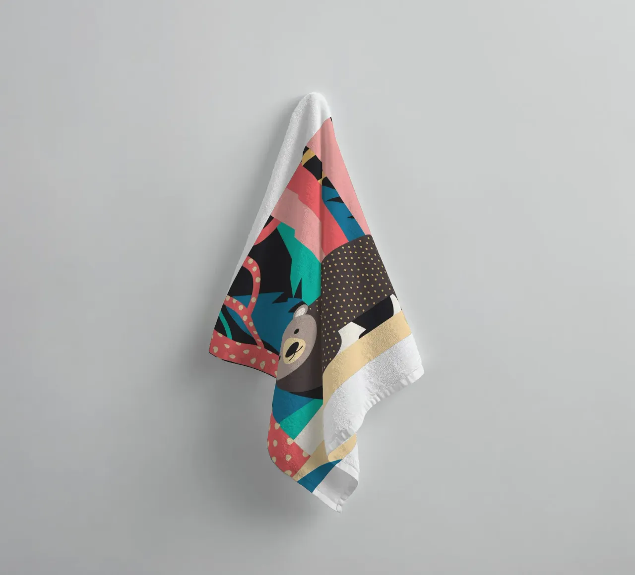 bear vector imagination towel by kamilaze