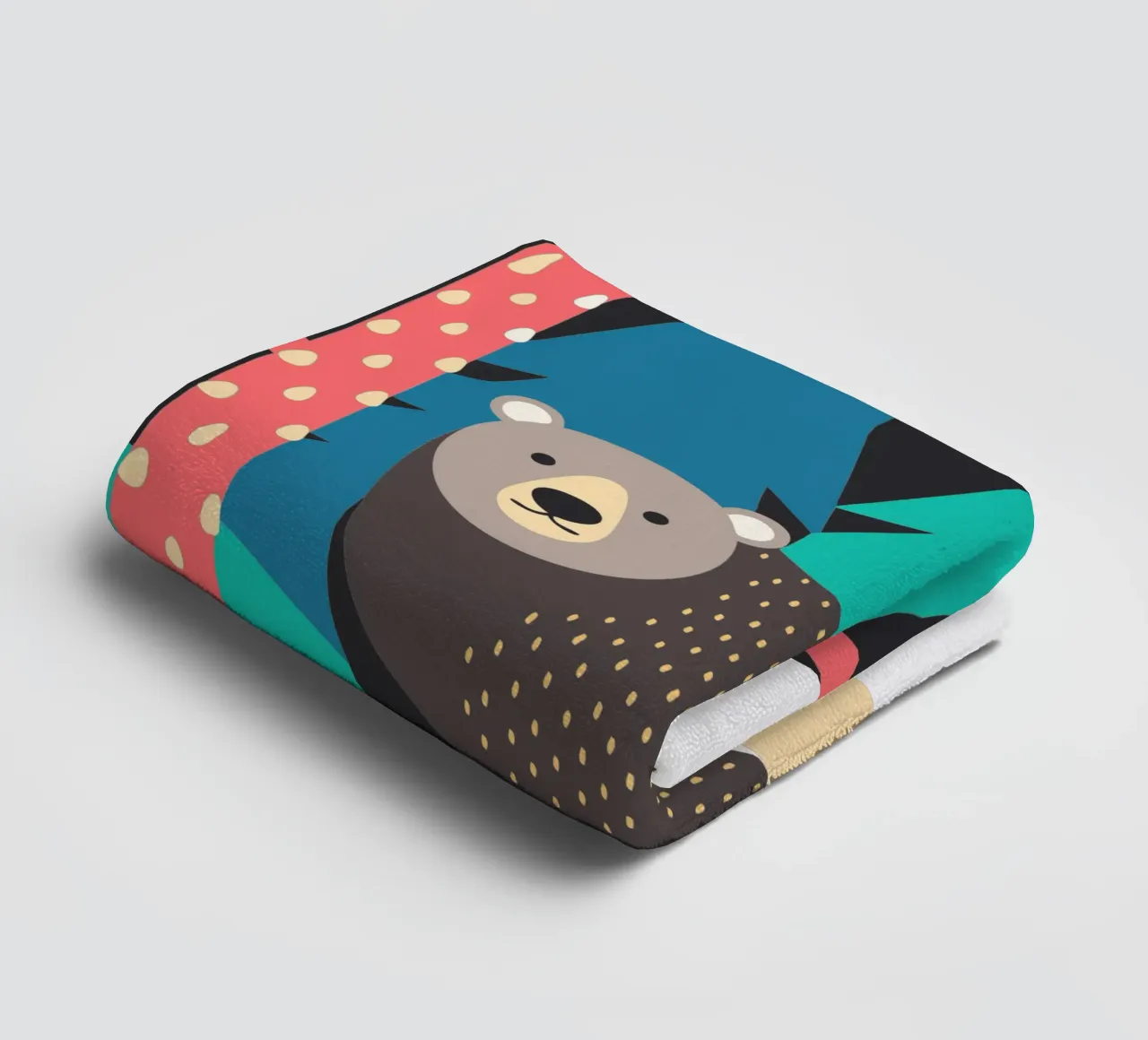 bear vector imagination towel by kamilaze