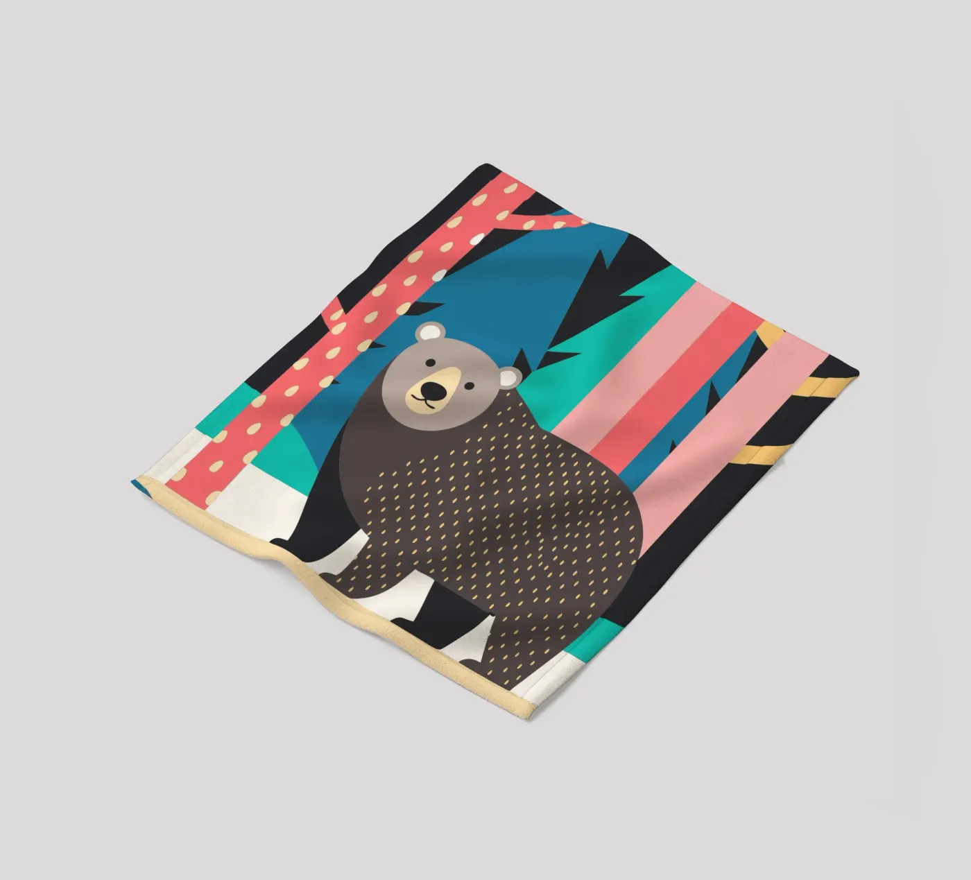 bear vector imagination fleece blanket by kamilaze