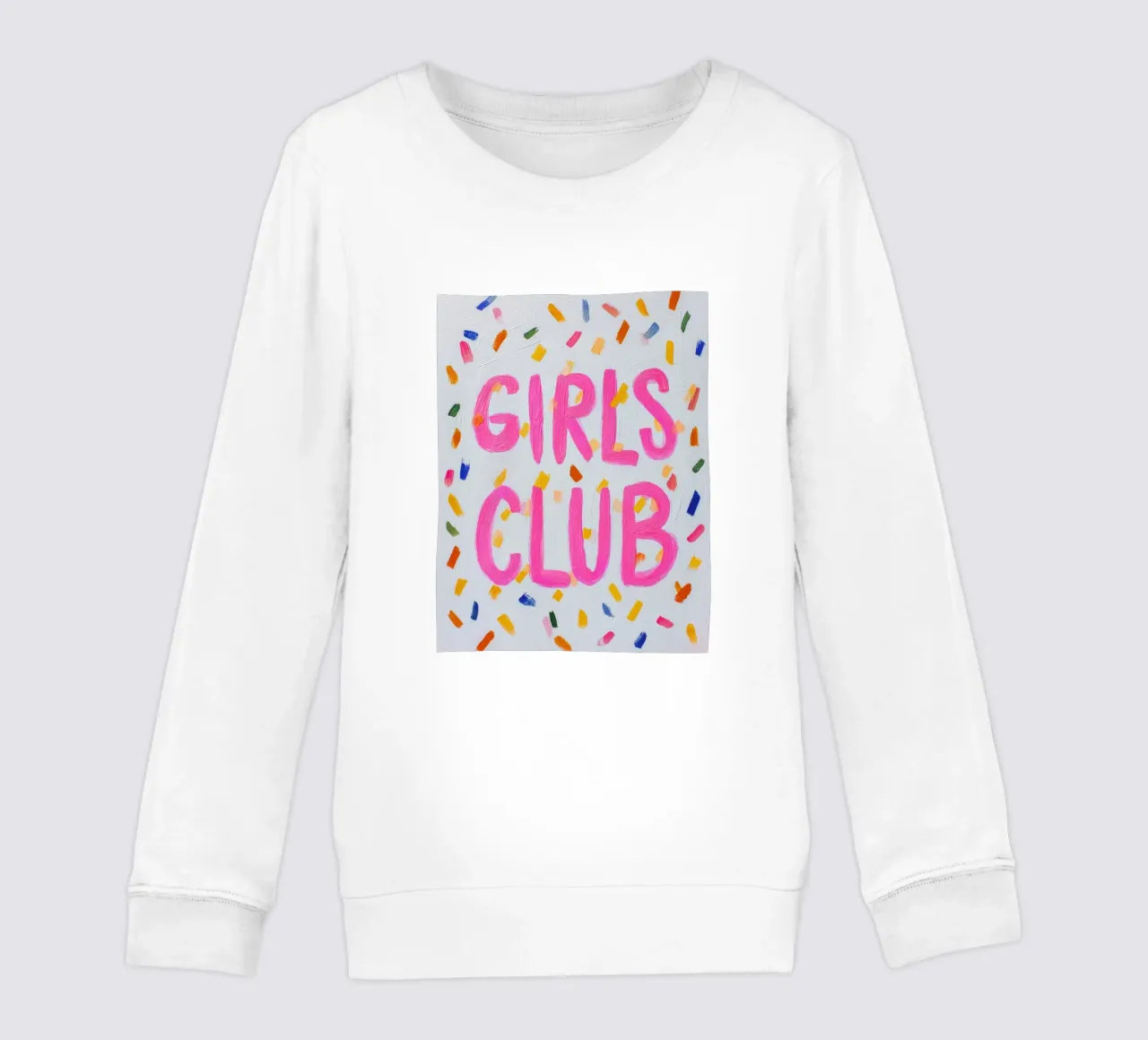 Club delle ragazze colorate felpa bambino da Carinaprint