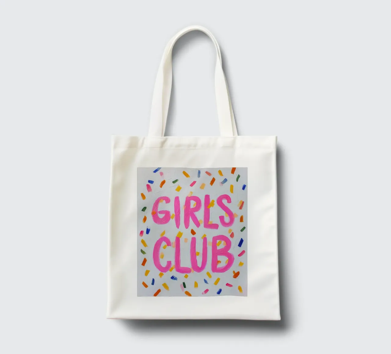 Club delle ragazze colorate borsa in juta da Carinaprint