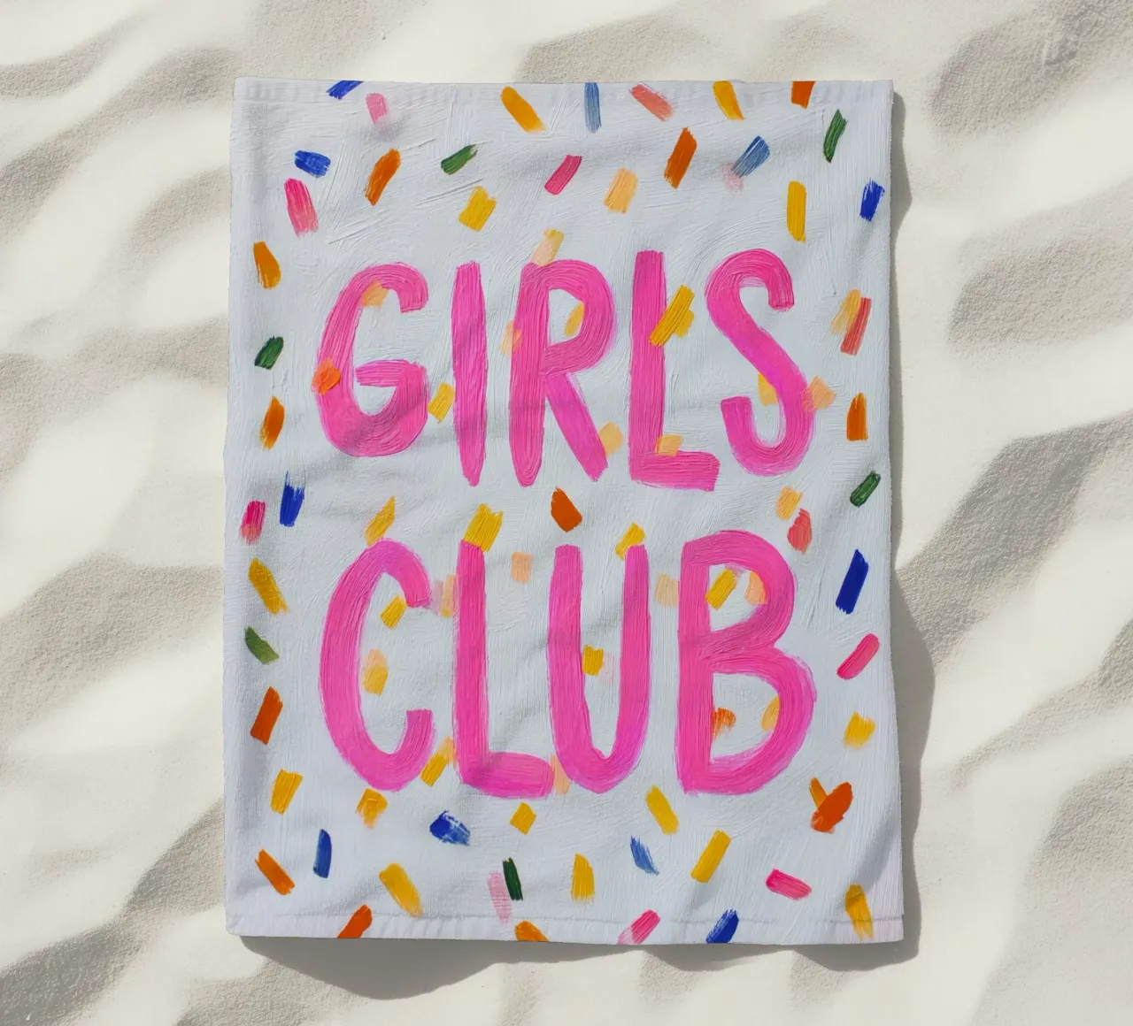 Club delle ragazze colorate telo mare da Carinaprint
