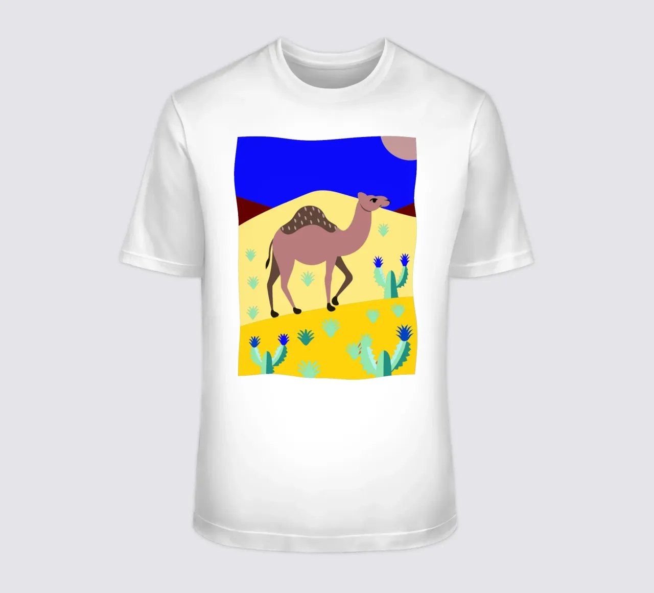 camel vector art ilustration t-shirt by kamilaze