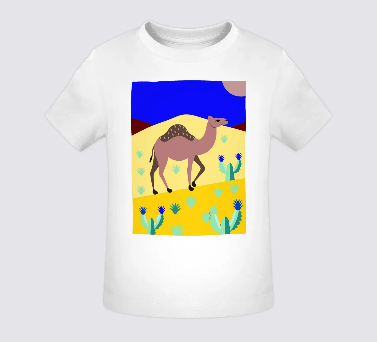 camel vector art ilustration baby t-shirt by kamilaze