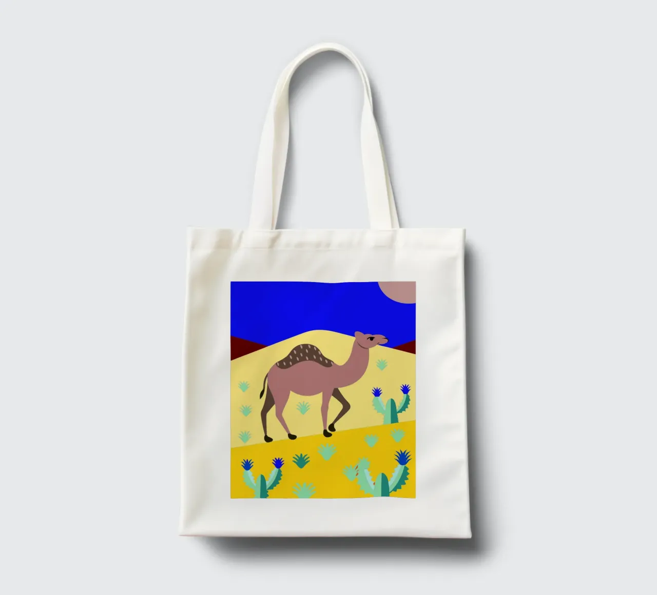 camel vector art ilustration tote bag by kamilaze