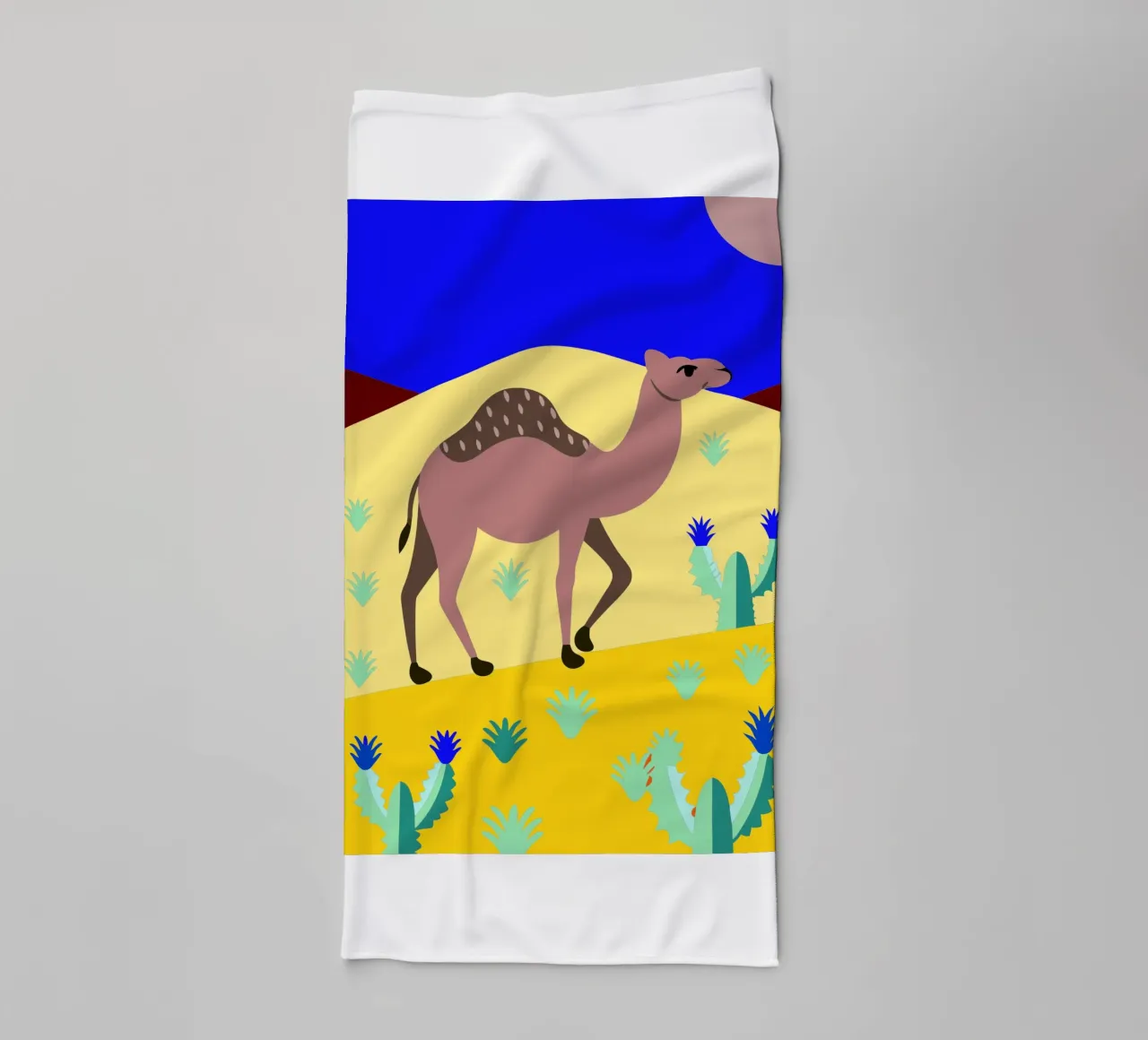 camel vector art ilustration towel by kamilaze