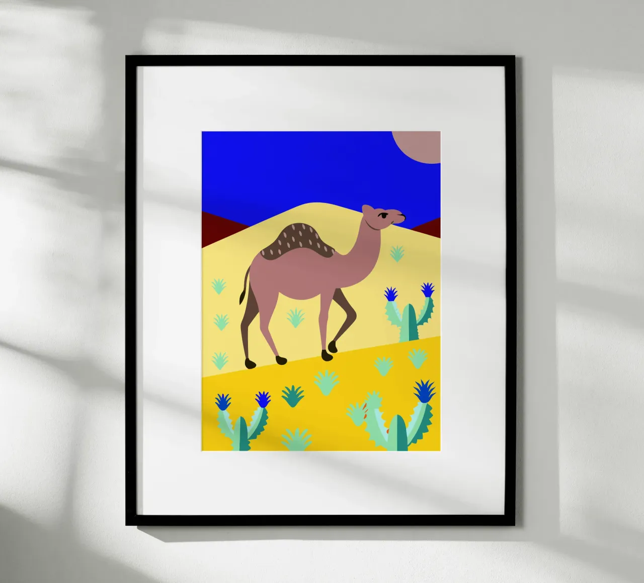camel vector art ilustration poster by kamilaze