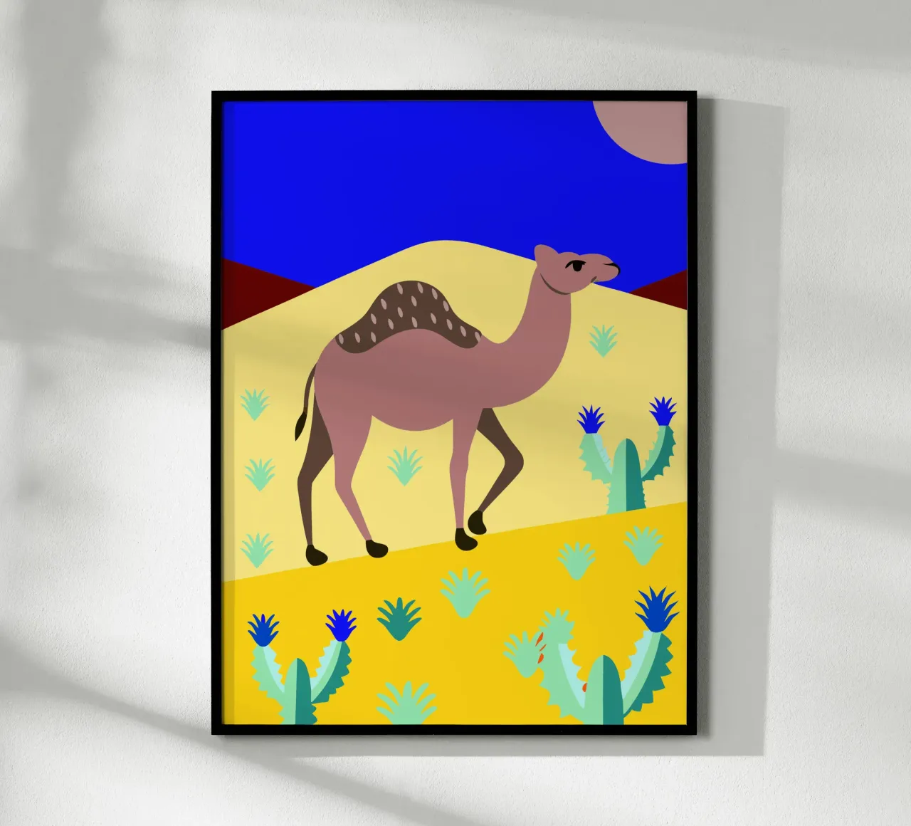 camel vector art ilustration poster by kamilaze