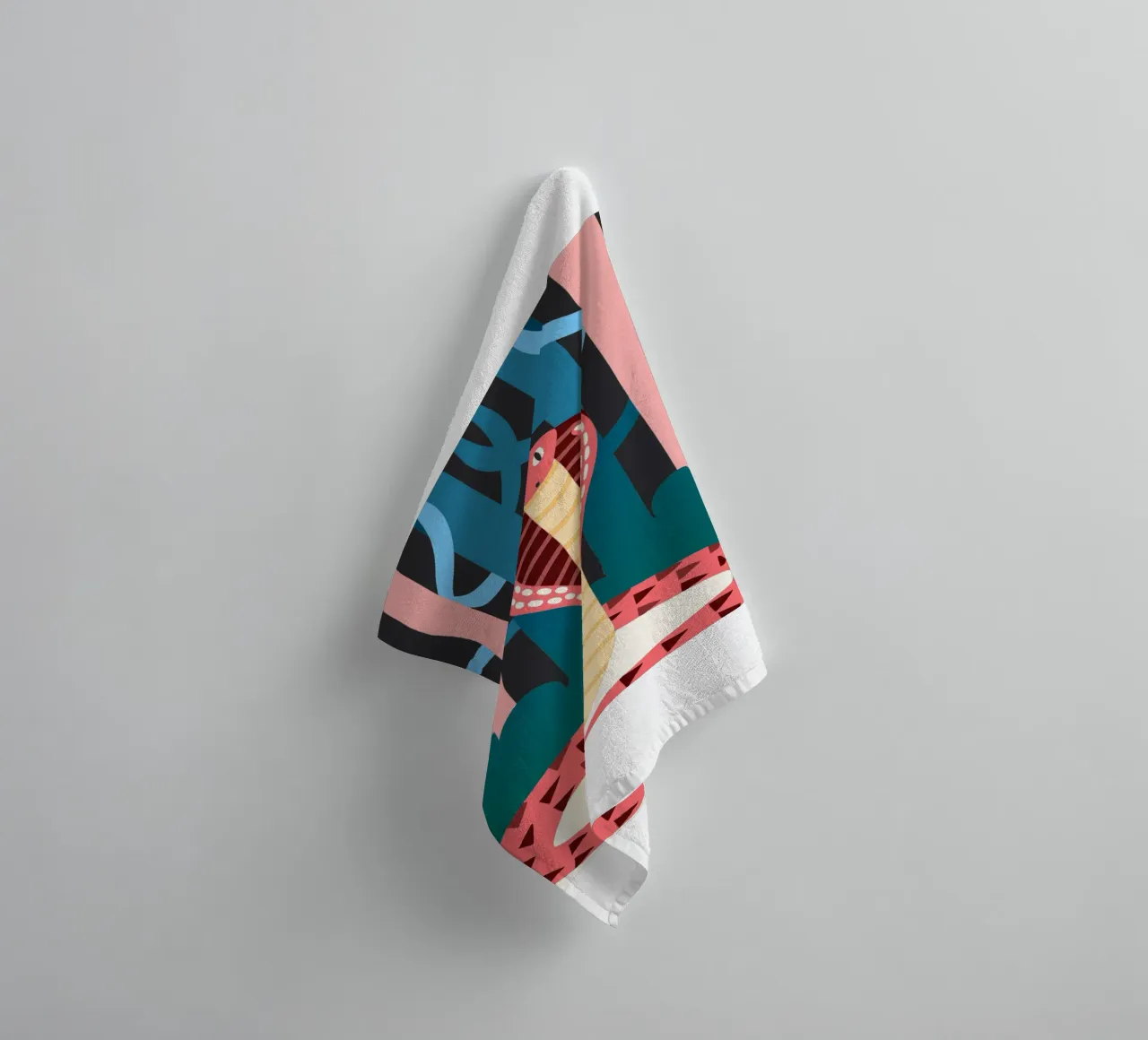 cobra snake vector ilustration towel by kamilaze