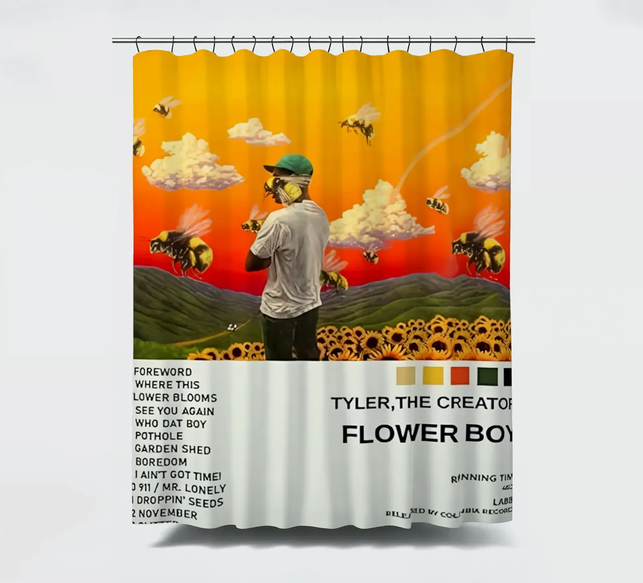 Ragazzo in fiore tenda da doccia da Musc-Fav