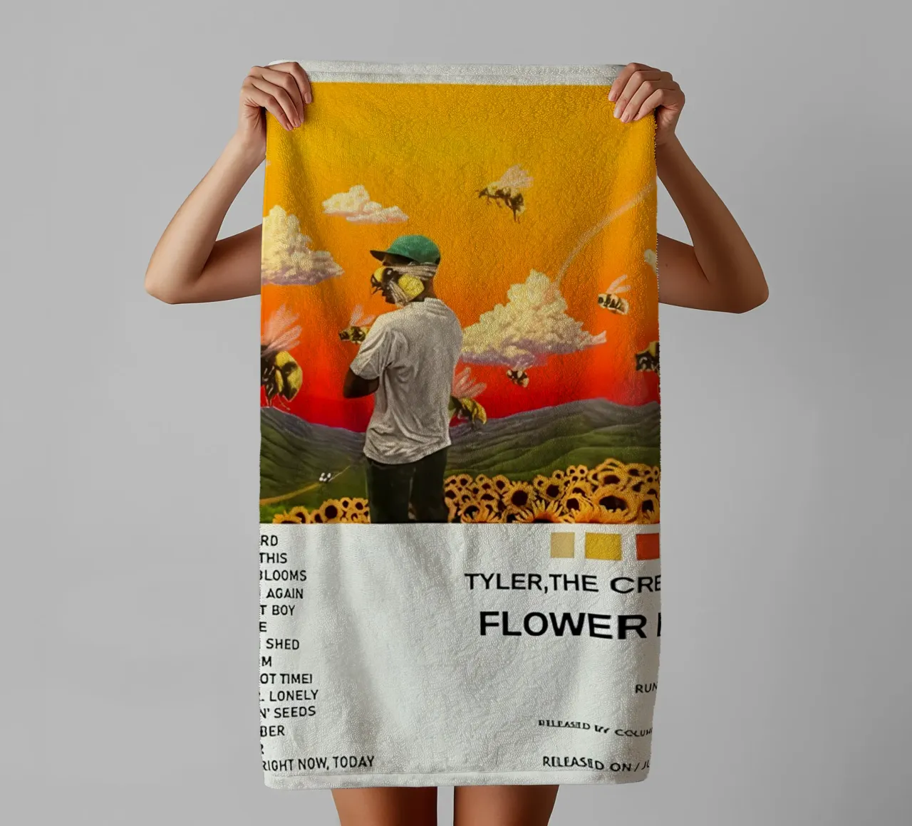 Ragazzo in fiore asciugamano da bagno da Musc-Fav