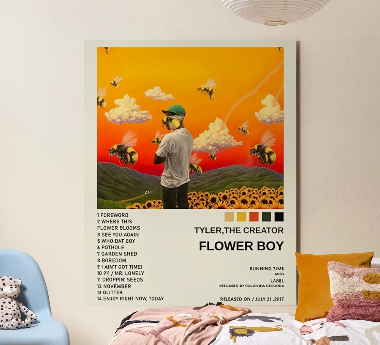 Ragazzo in fiore alluminio dibond da Musc-Fav