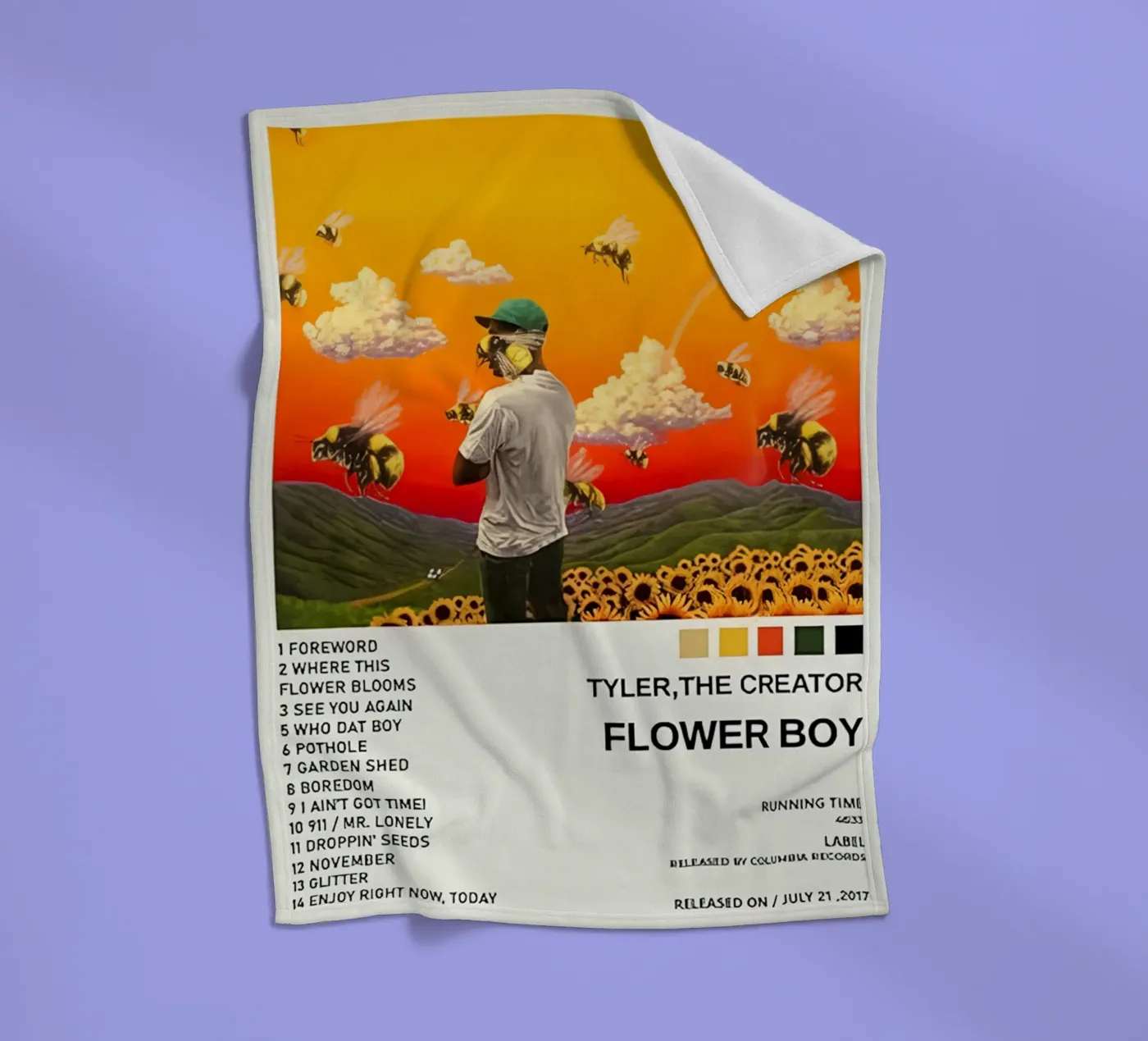 Flower Boy Fleecedecke von Musc-Fav