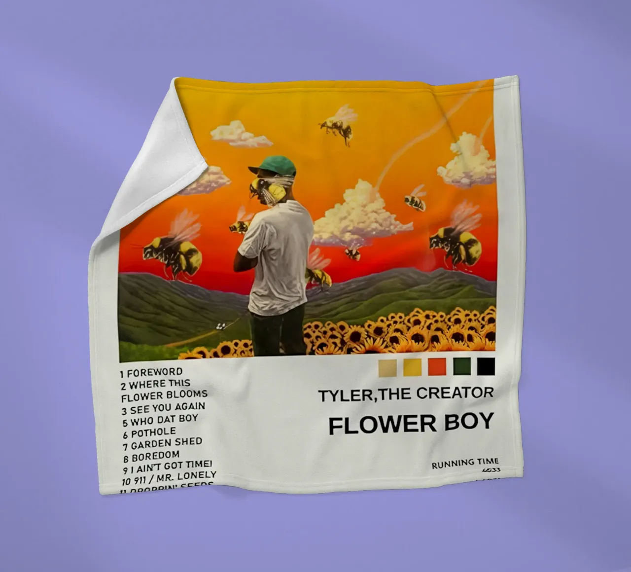 Ragazzo in fiore coperta in pile da Musc-Fav