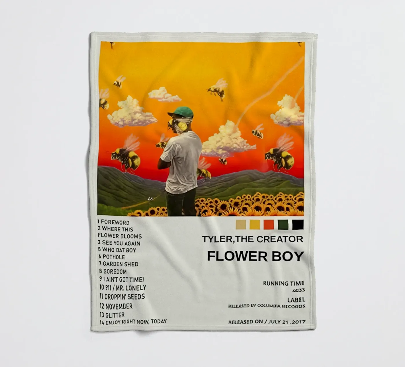 Flower Boy Fleecedecke von Musc-Fav