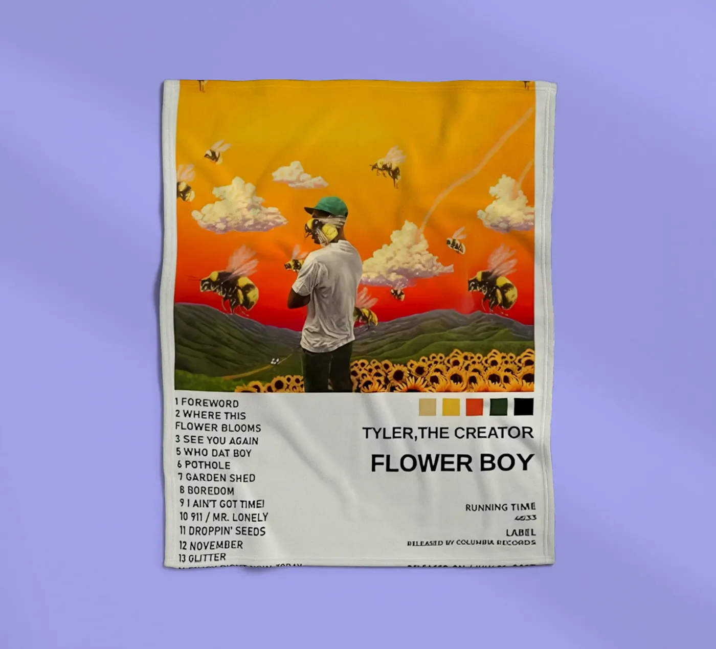 Flower Boy Fleecedecke von Musc-Fav
