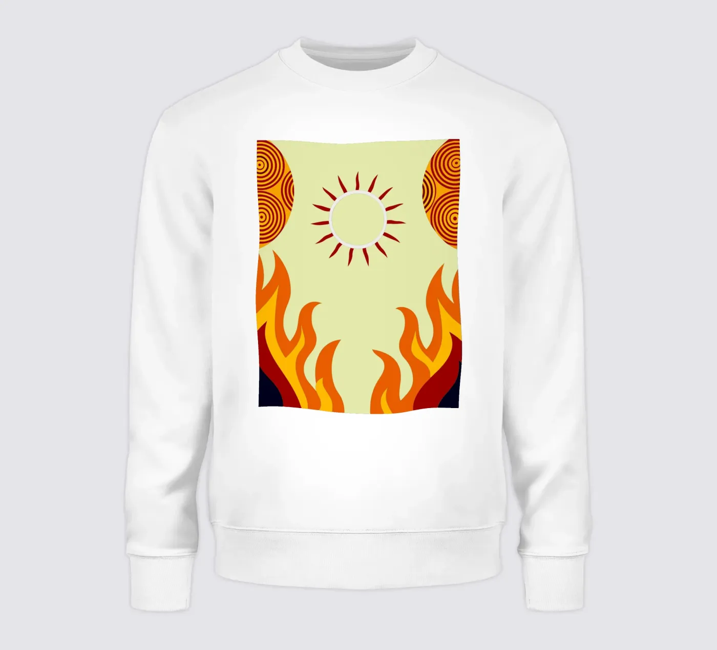 immaginazione vettoriale del sole felpa da kamilaze