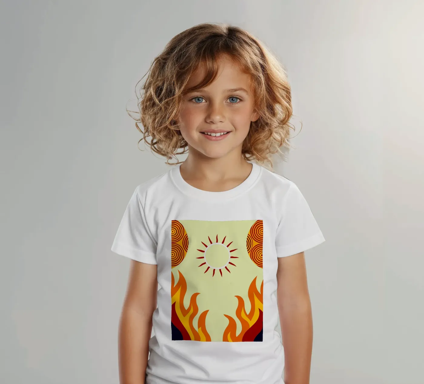 immaginazione vettoriale del sole t-shirt bambini da kamilaze