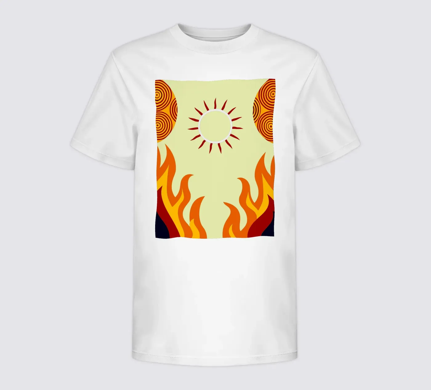 immaginazione vettoriale del sole t-shirt bambini da kamilaze