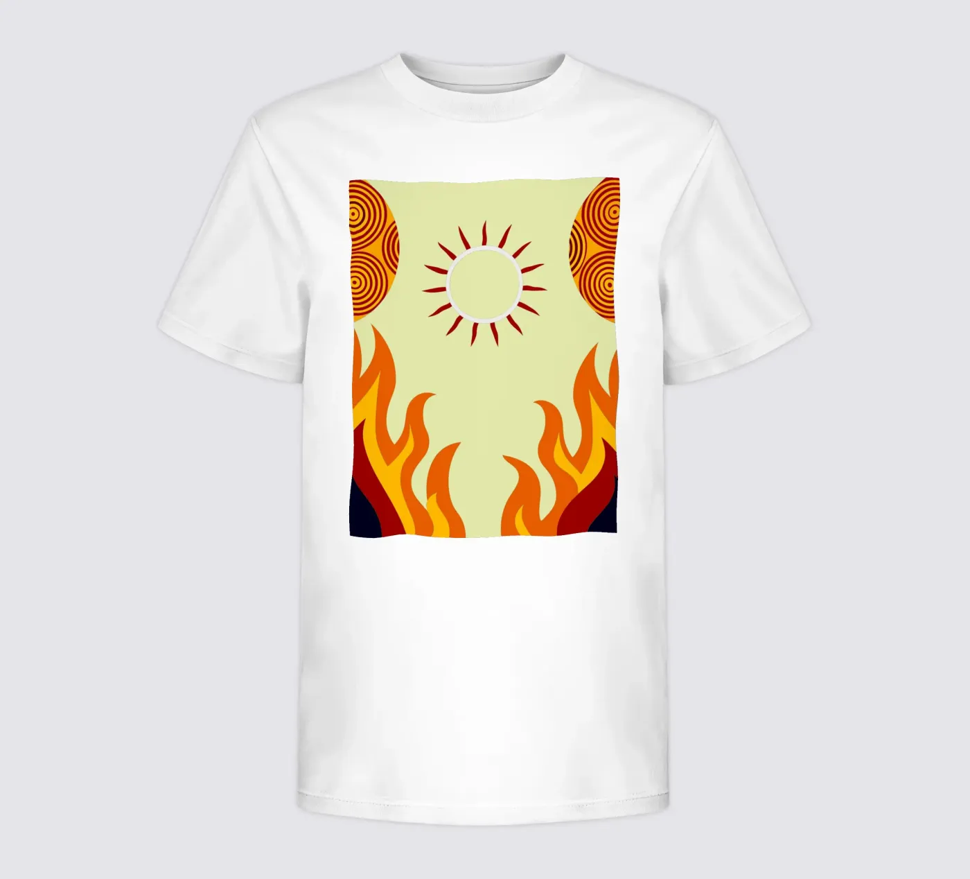 immaginazione vettoriale del sole t-shirt bambini da kamilaze