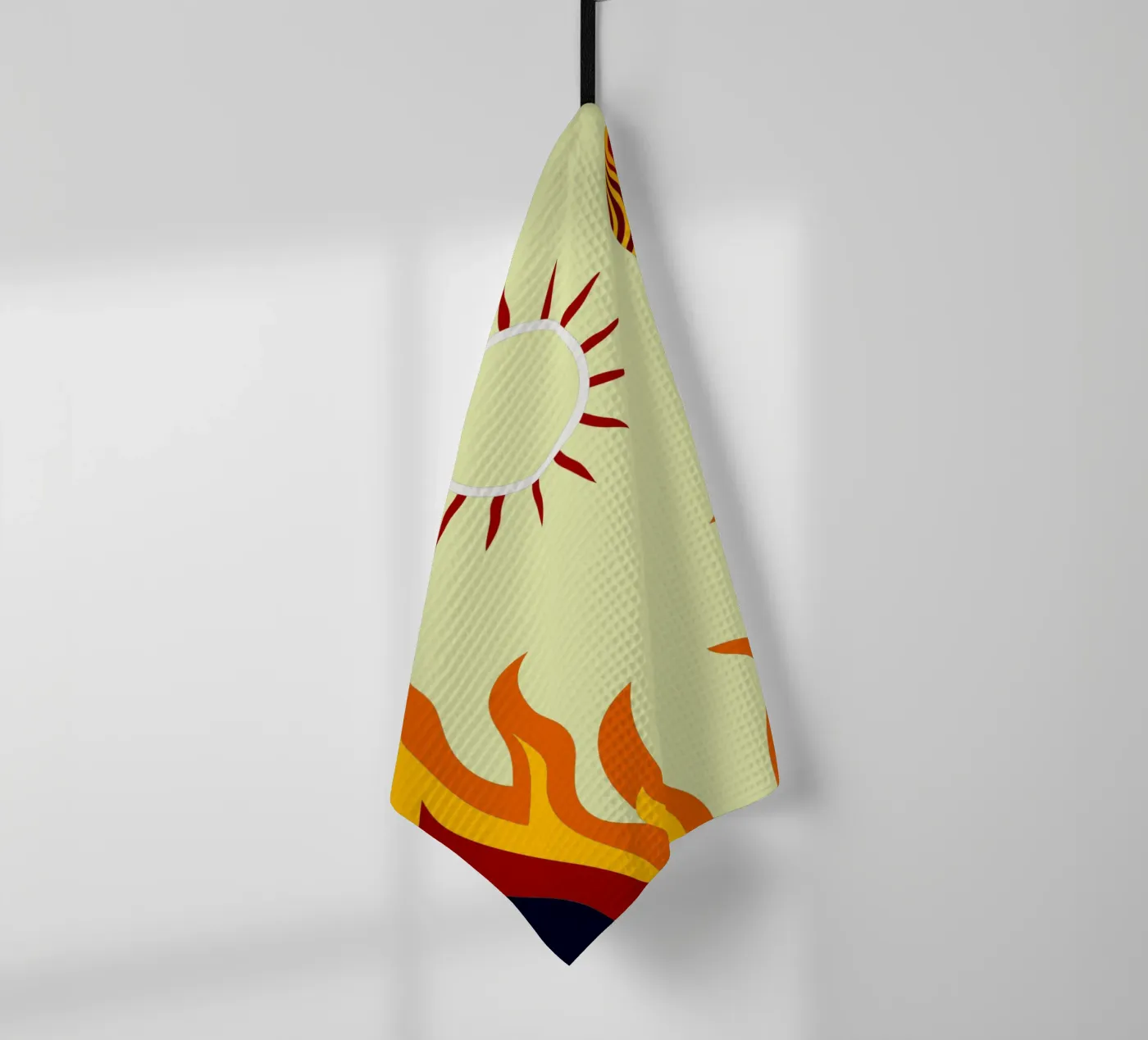 zon vector verbeelding theedoek van kamilaze