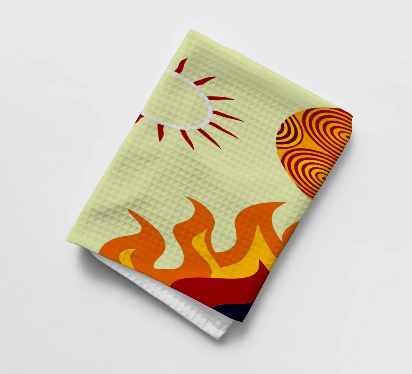 zon vector verbeelding theedoek van kamilaze