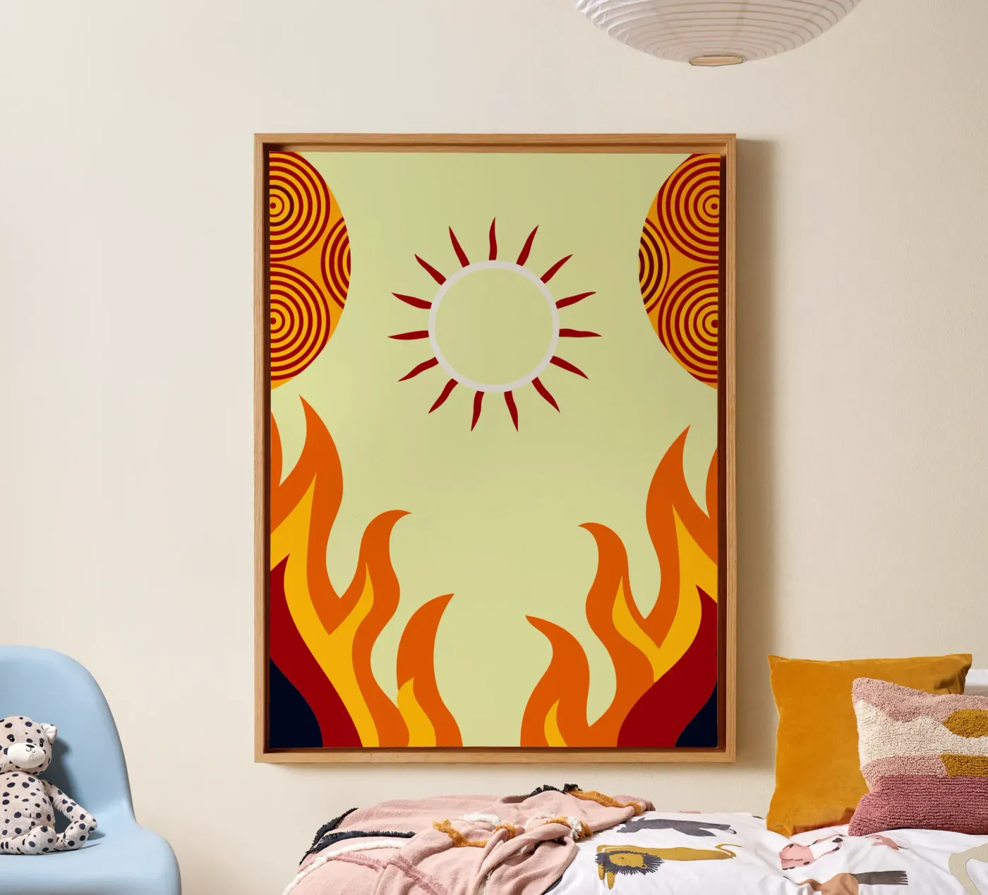immaginazione vettoriale del sole tela da kamilaze