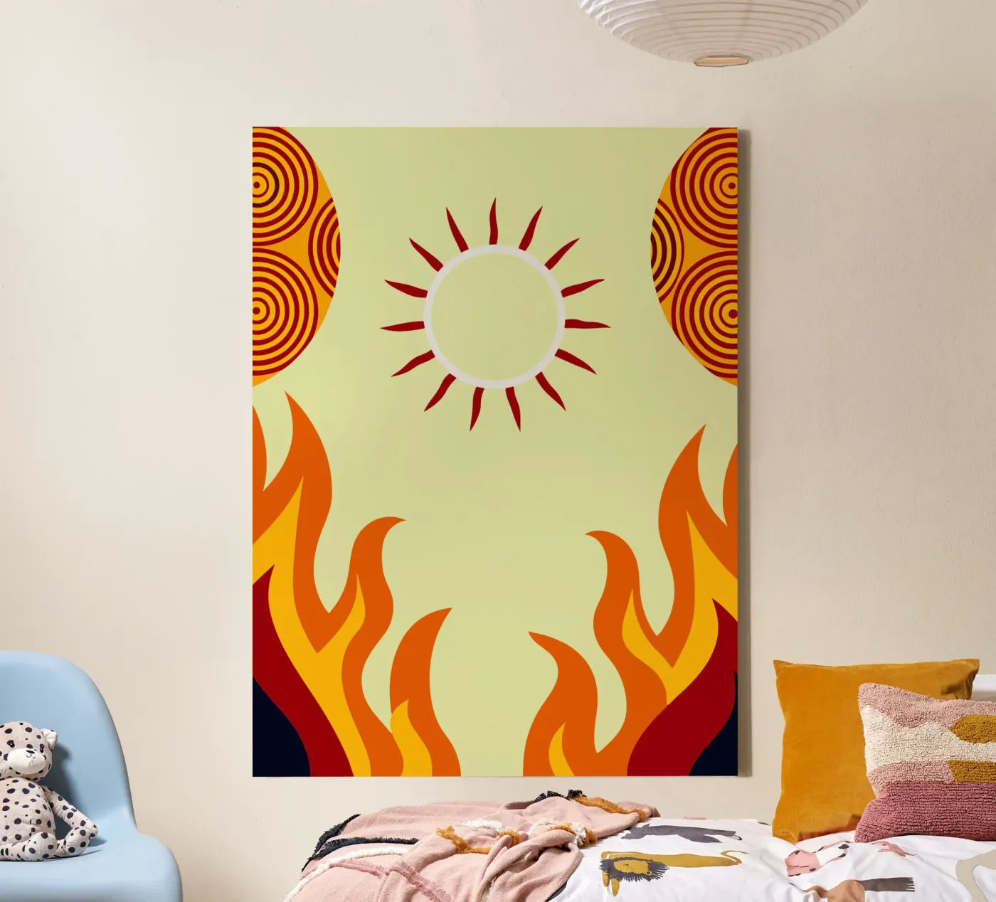 immaginazione vettoriale del sole tela da kamilaze