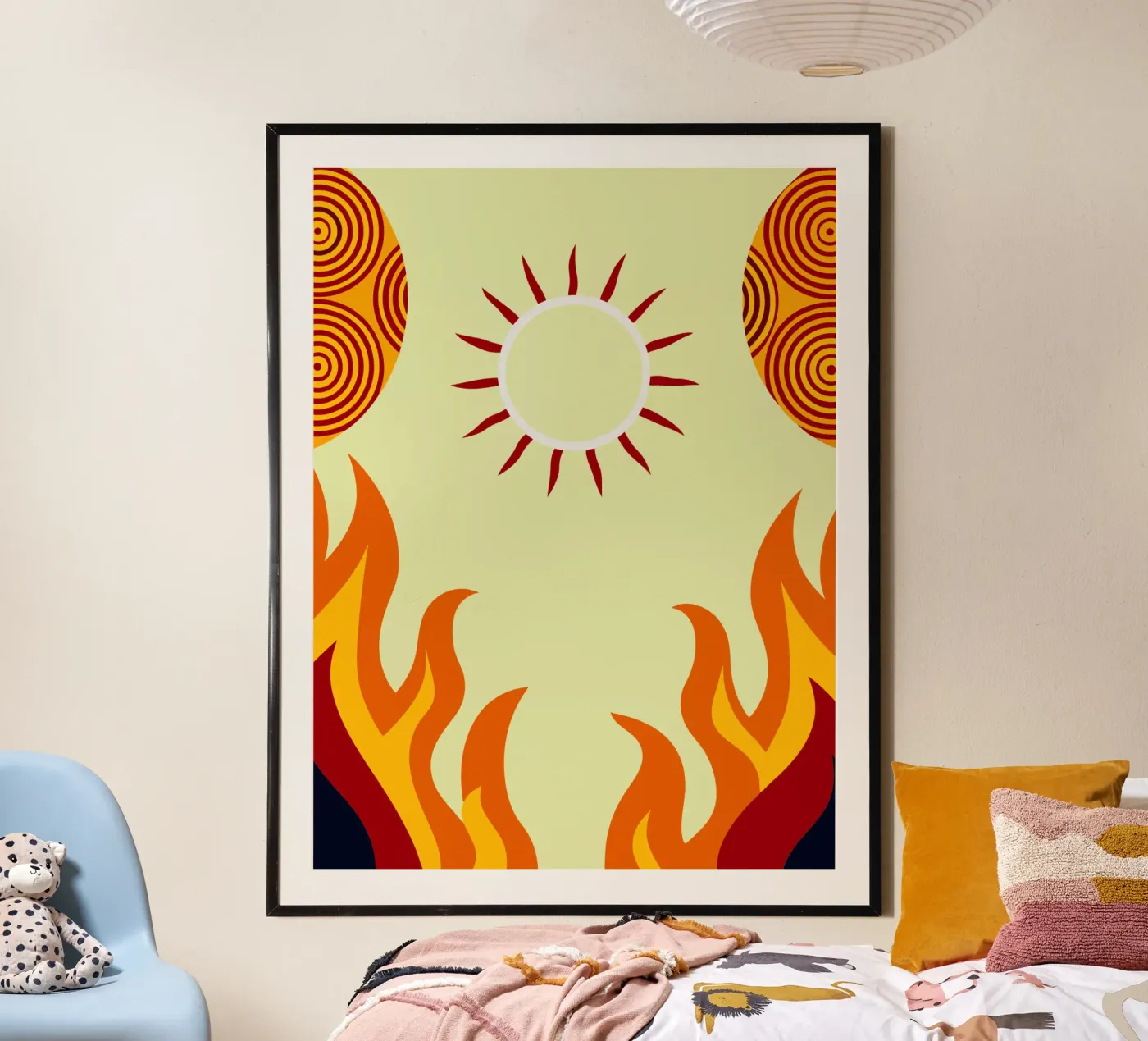 zon vector verbeelding poster van kamilaze