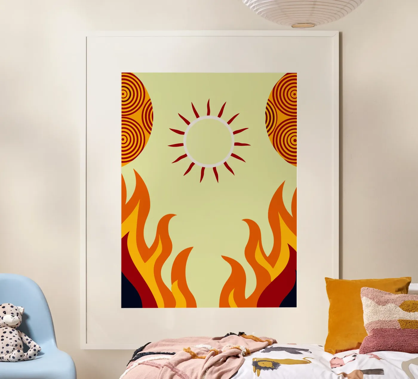 zon vector verbeelding poster van kamilaze