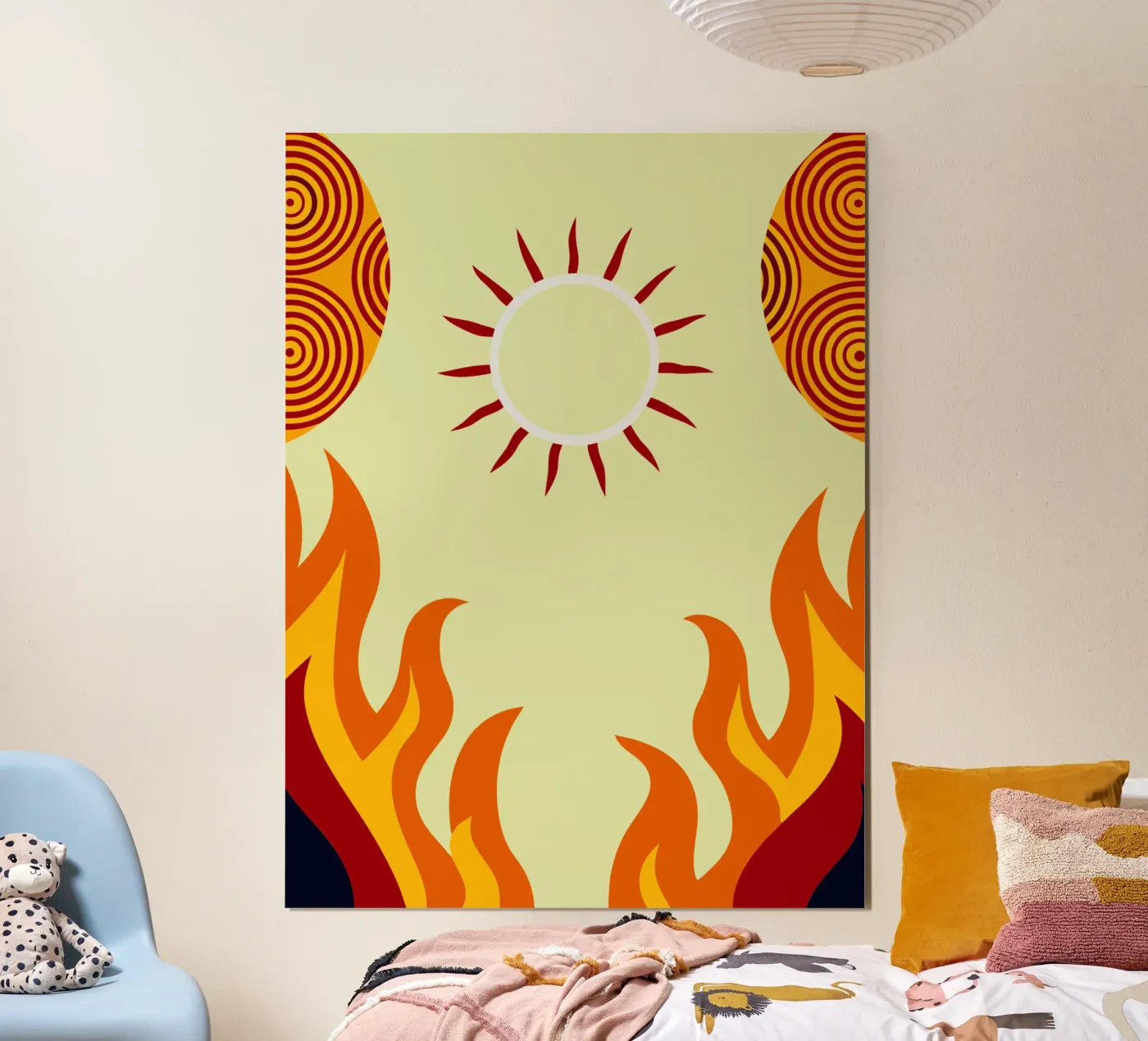 zon vector verbeelding poster van kamilaze