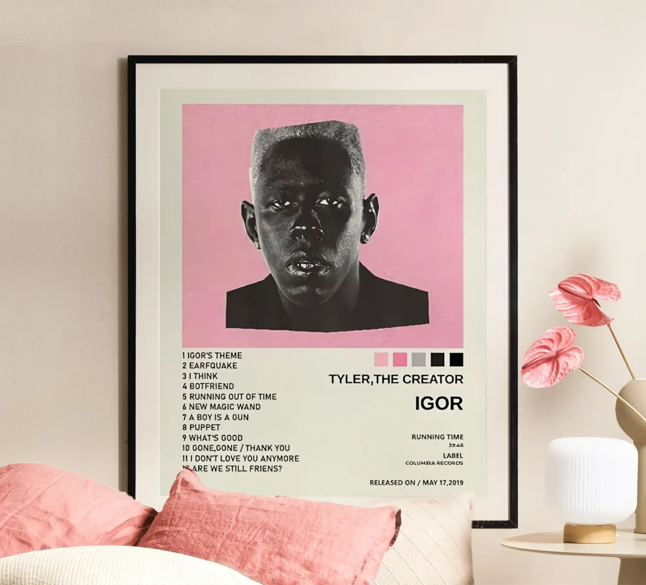IGOR poster avec cadre en bois de Musc-Fav