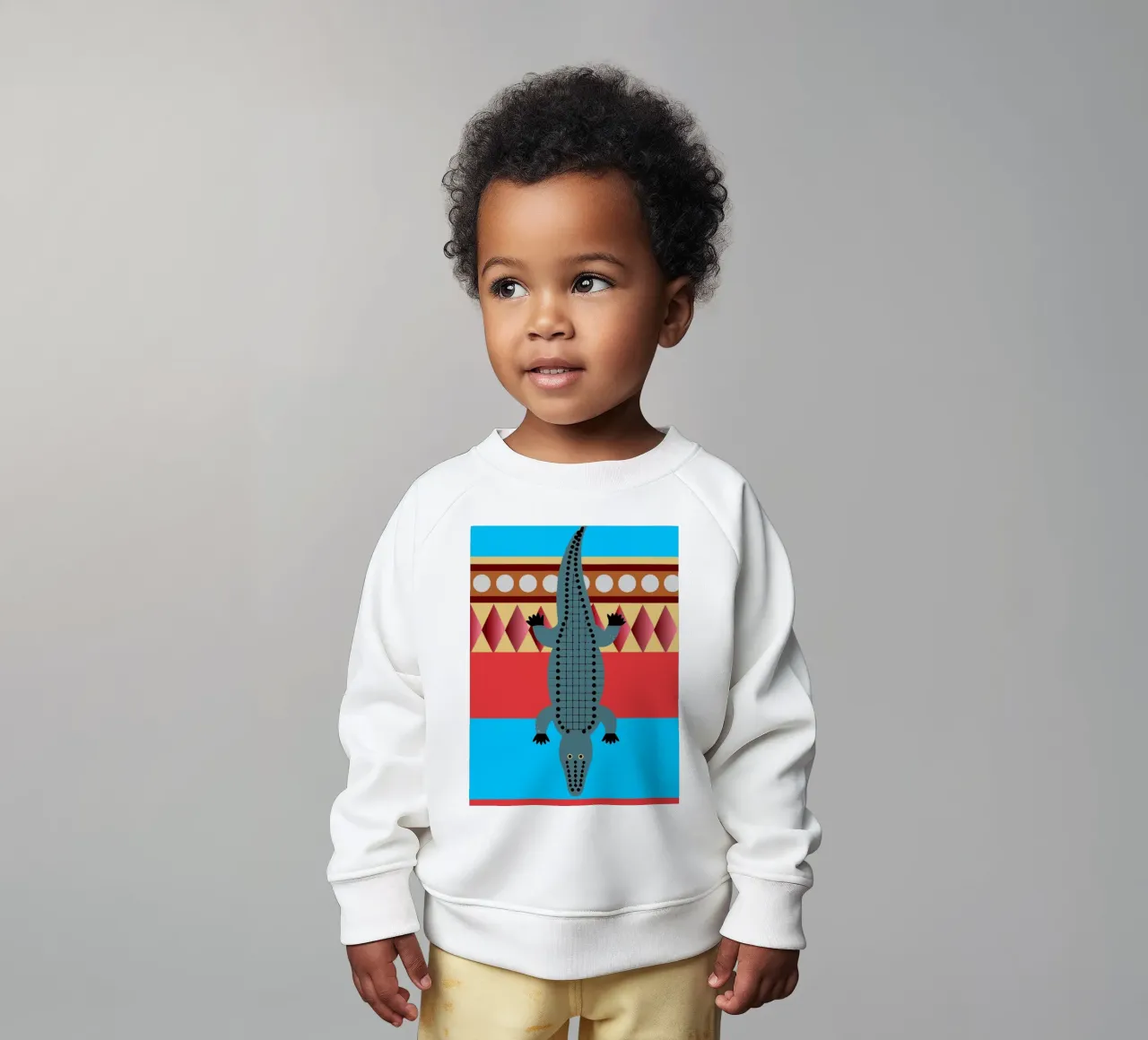 cocodrilo vector imaginación sudadera de bebé de kamilaze