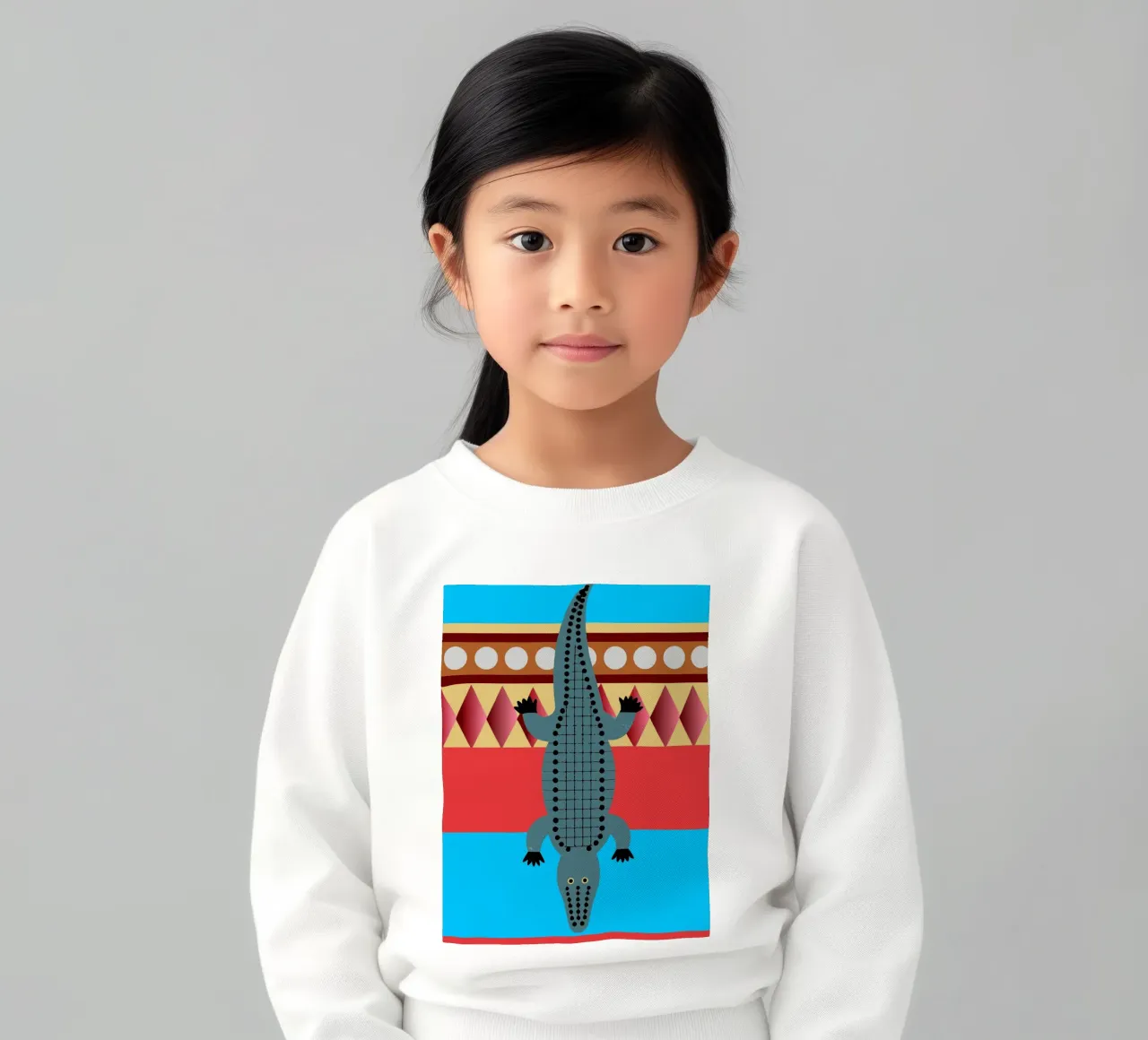 cocodrilo vector imaginación sudadera para niño de kamilaze
