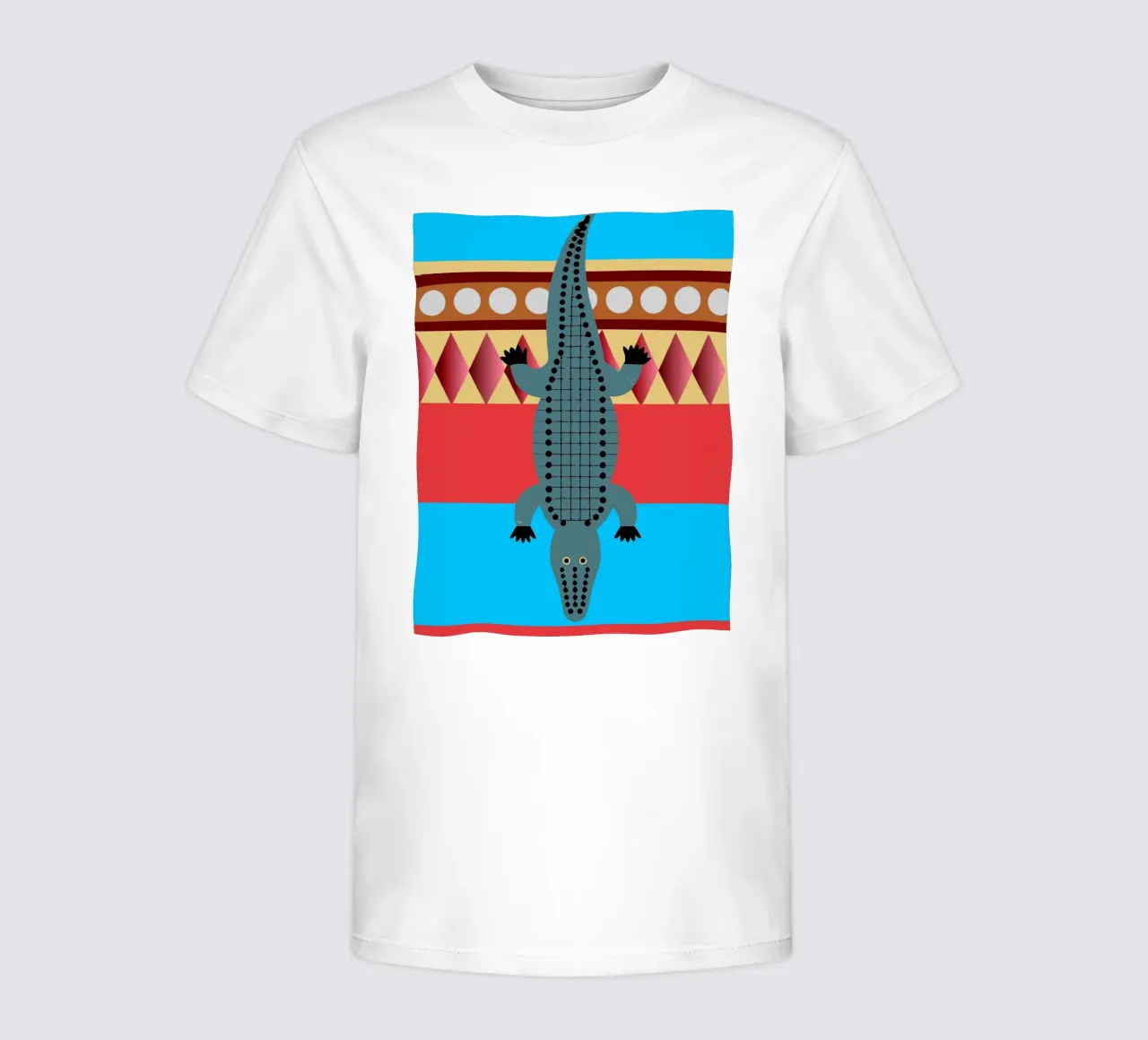 cocodrilo vector imaginación camiseta para niños de kamilaze
